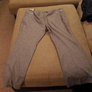 NY&Co brown slacks size 18P. NWT.